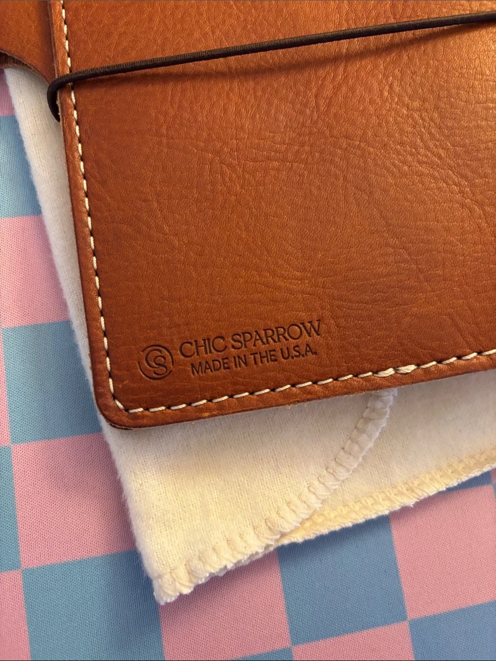 Chic Sparrow A6 Cascade Kody Tan Leather Traveler's Notebook Planner Cover - Picture 4 of 16